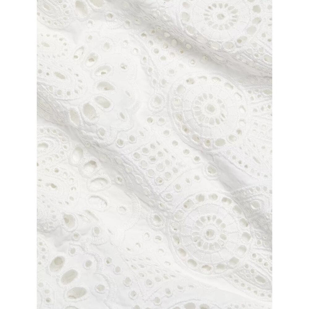 Ulla Johnson Narcisa White Eyelet Off Shoulder Puff Sleeve Maxi Dress 0 - Picture 7 of 14